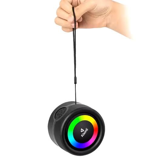 KISONLI S16 TWS DJ POWERED PORTABLE MINI FM RADIO BLUETOOTH SPEAKER WITH SOFT CORD HANDLE