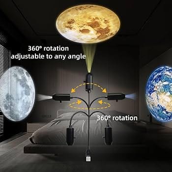 USB Star Projector Night Light – Galaxy LED Lamp for Bedroom & Home Decor