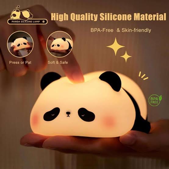 Cute Mini Panda LED Night Light – Rechargeable 🐼