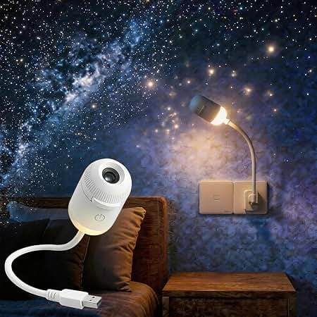 USB Star Projector Night Light – Galaxy LED Lamp for Bedroom & Home Decor