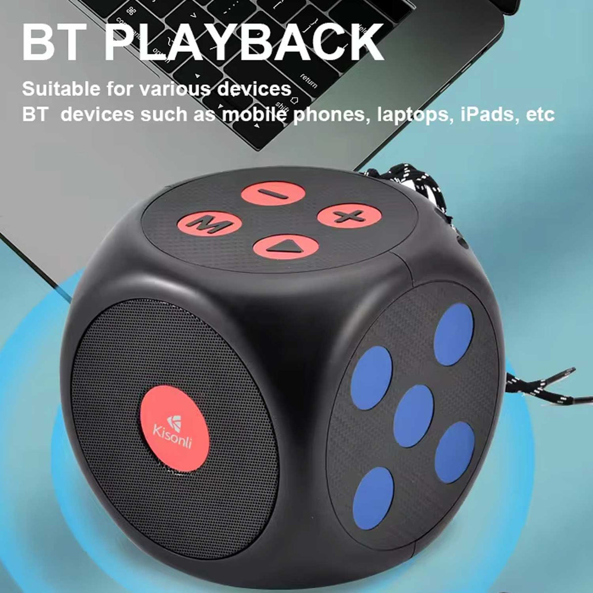 KISONLI G15 PORTABLE MOBILE MUSIC BLUETOOTH DICE MINI SPEAKER