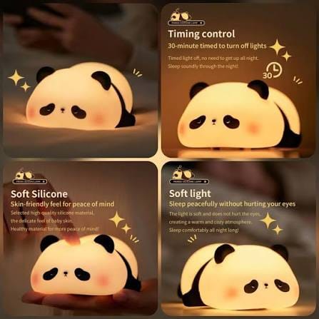 Cute Mini Panda LED Night Light – Rechargeable 🐼