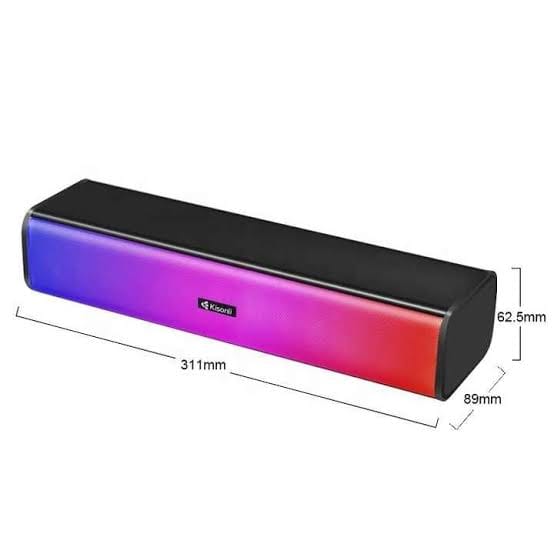 KISONLI I-630 SPEAKER PC + BT MULTIMEDIA USB PLUG RGB COLORFUL LIGHT