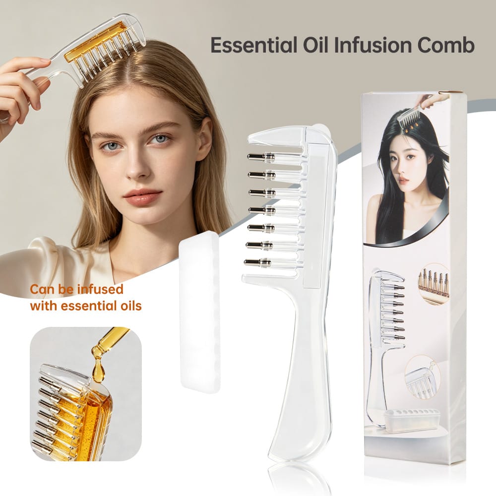 Scalp & Hair Oil Applicator Comb