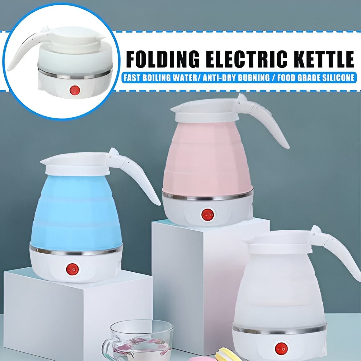 Folding electric kettle