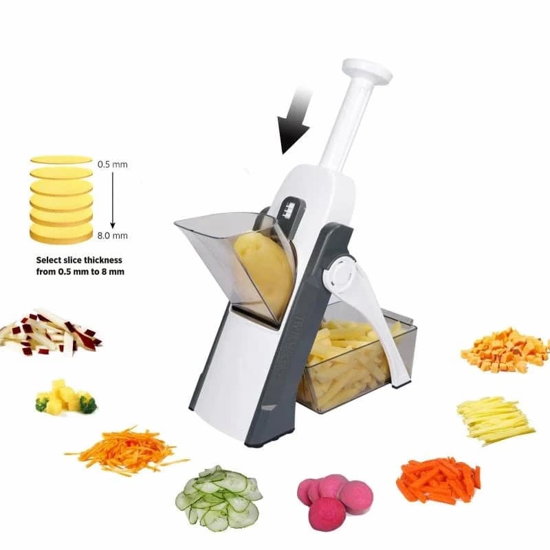 Mandoline Slicer 5 In 1 Manual Vegetable Slicer Foldable Grater Slicer