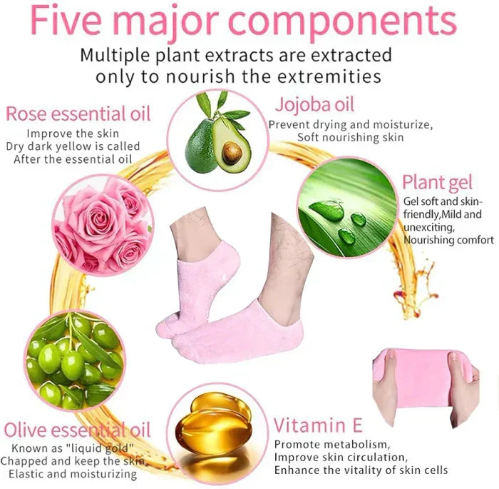 Inner silicon Moisturizing Socks