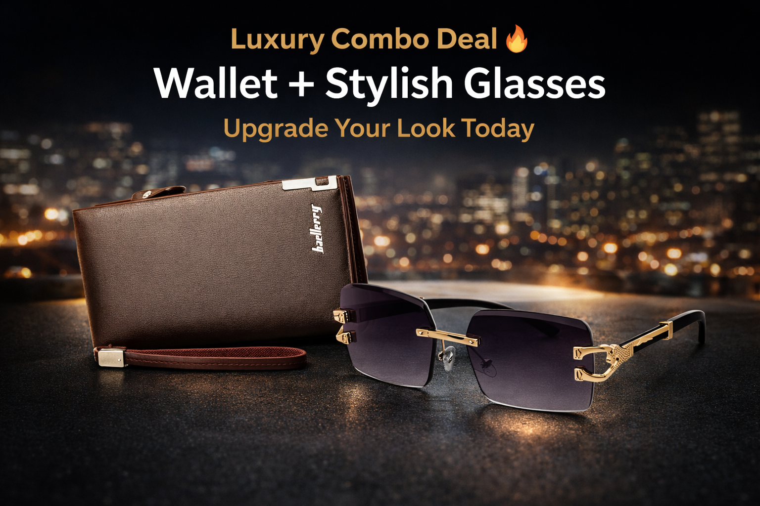 Billionaire offer wallet+ glasses