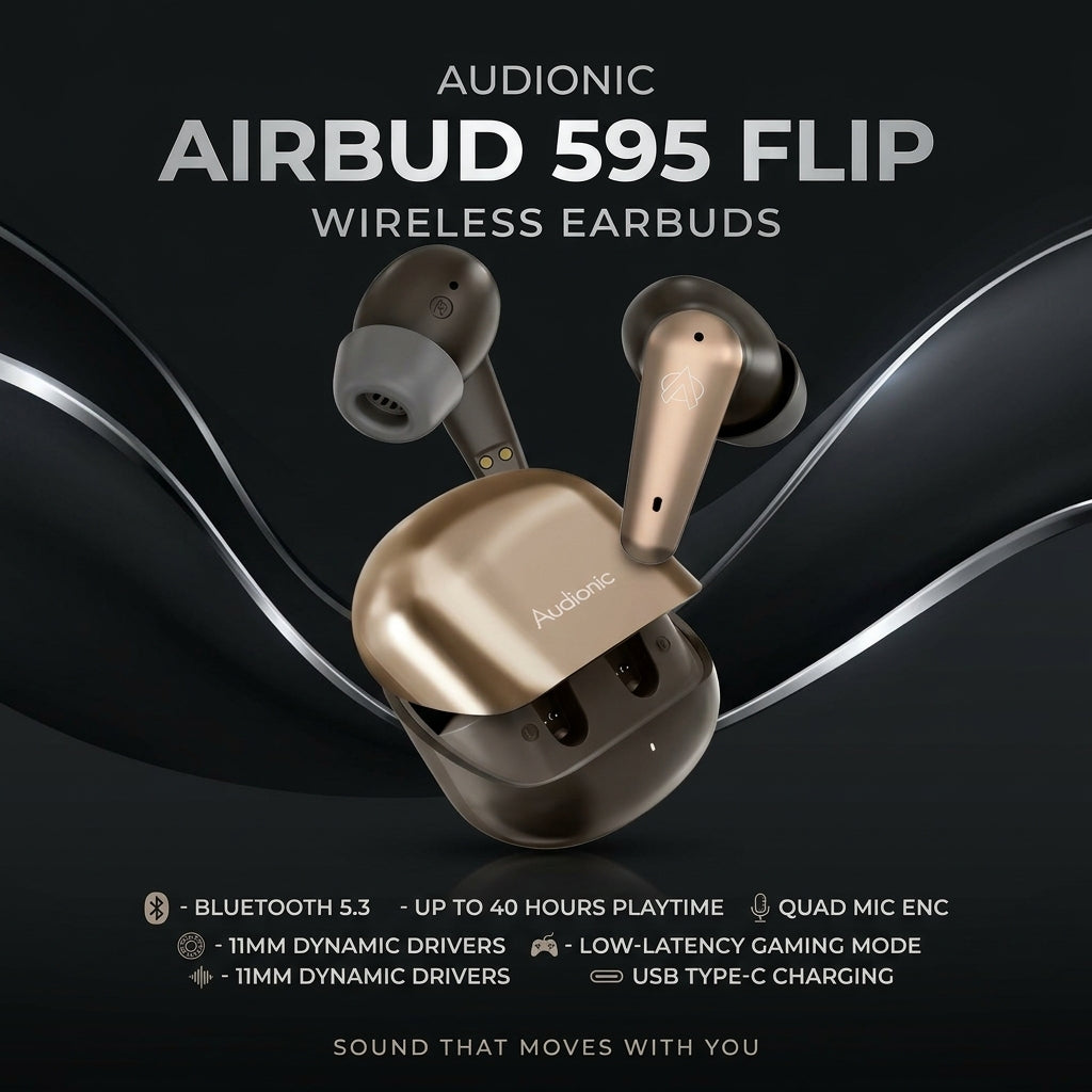 Audionic Airbud 595 Flip Earbuds
