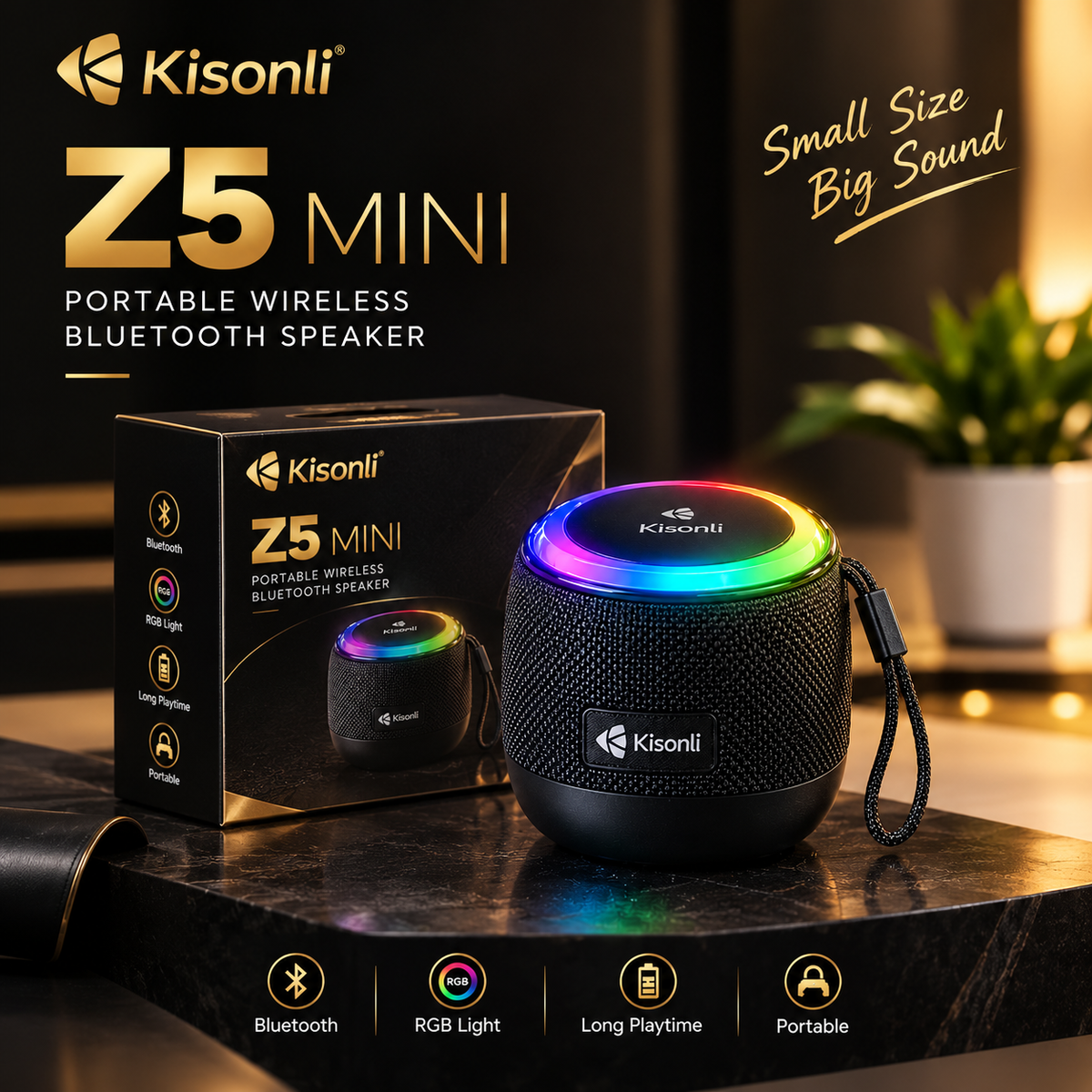 Z5 MINI RGB PORTABLE WIRELESS BLUETOOTH SPEAKER
