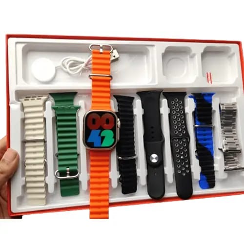 9+1 Z60 ULTRA-2 BIG IPS DISPLAY 49MM 8 STRAPs + SCREEN PROTECTOR BT CALLING SMARTWATCH ALWAYS ON DISPLAY